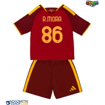 Otroški Nogometni dresi AS Roma Rodrigo Mora #86 Domači 2026-27 Kratek Rokav (+ Kratke hlače)